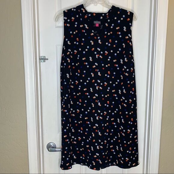 Vince Camuto Polka Dot Confetti Multicolored Dress Size 2X - Picture 1 of 8